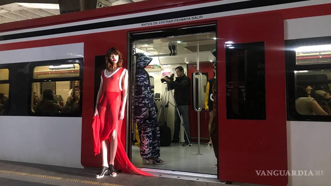 El Tren Suburbano se llena de moda gracias a Mexico Fashion Week