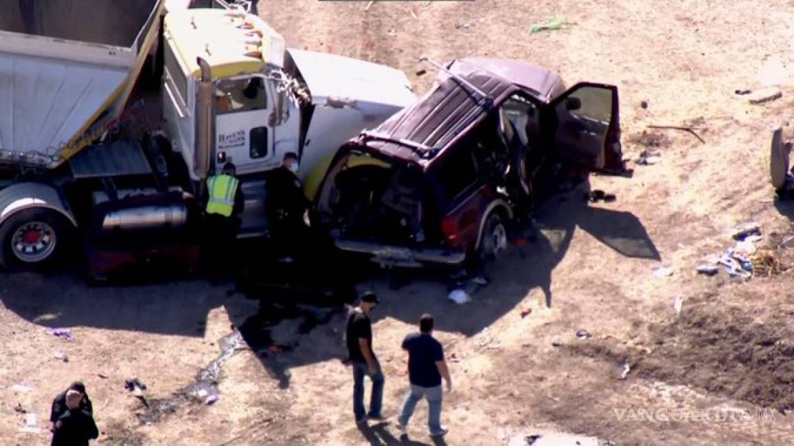 Camioneta del accidente que mató a 13 en California cruzó la frontera por un hoyo en el muro