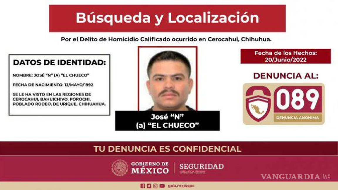 “El Chueco”, presunto asesino de jesuitas en Chihuahua, sigue sin ser encontrado; detienen a 11, tres son sus familiares