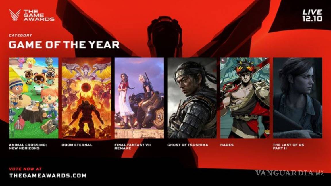 The Game Awards 2020 revela a los candidatos al juego del año