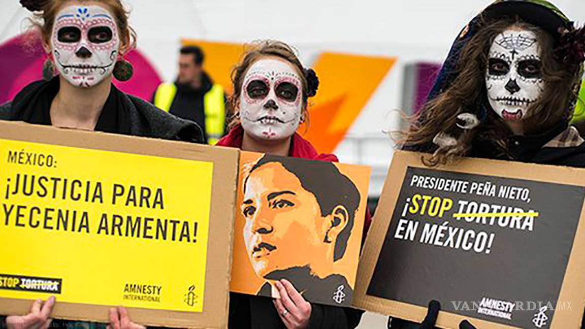 $!“¿Dónde están los 43?”, pregunta AI a Peña en Berlín