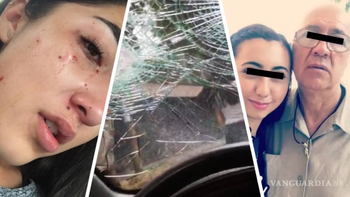 Buscan a #LadyPiñata o #LadyBat... destroza auto de conductora adolescente por leve choque (video)