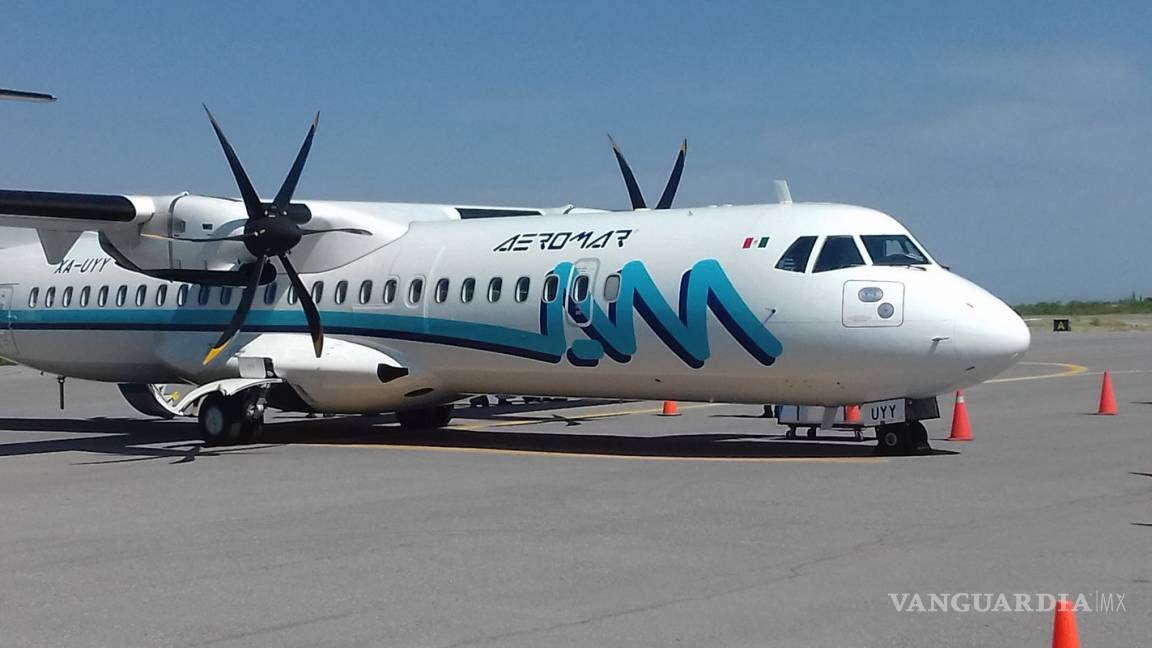 Avión de Aeromar con destino a Monclova hace aterrizaje de emergencia