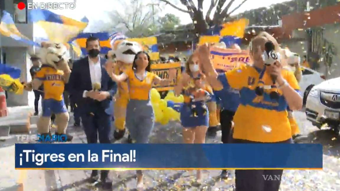 $!María Julia Lafuente lo hace de nuevo y tiene una espectacular entrada por el triunfo de Tigres