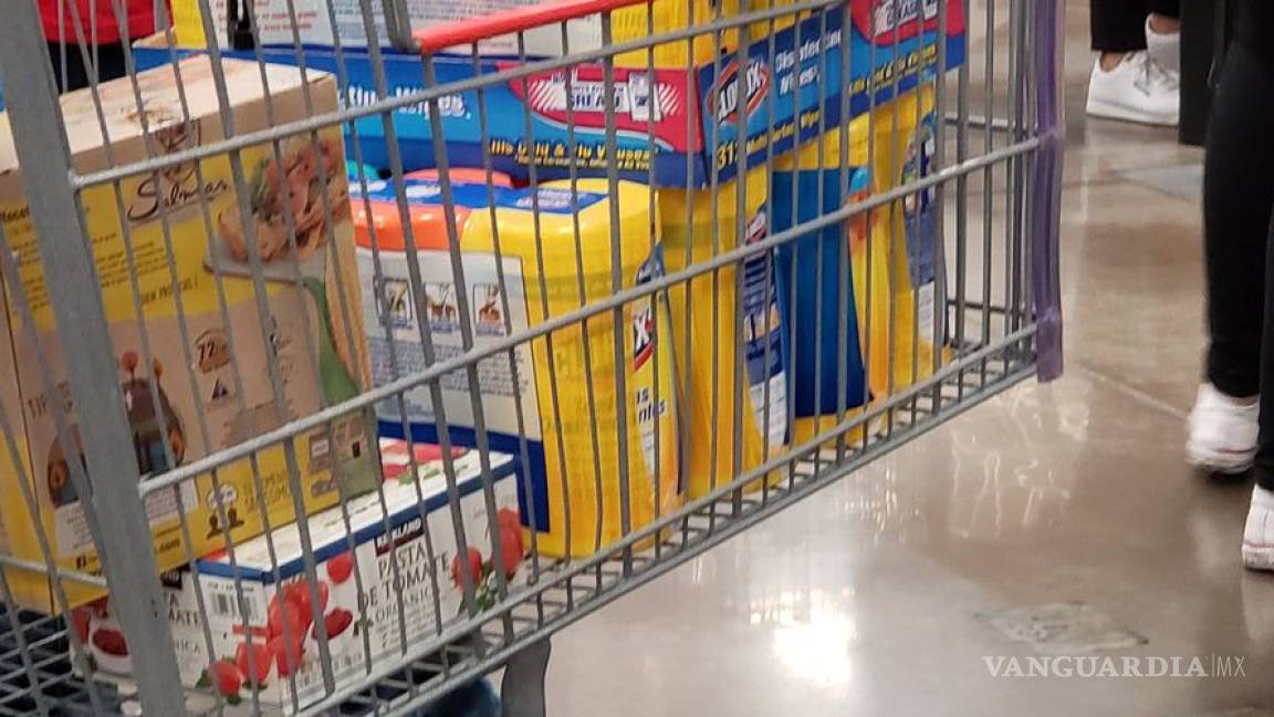 Consumidores aumentan en una semana compras de productos de limpieza y no perecederos