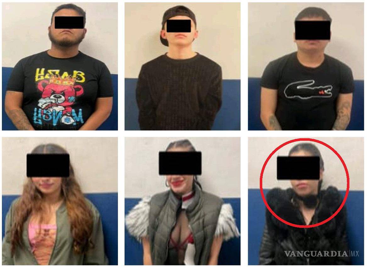 $!Los detenidos fueron identificados como tres jóvenes de 19 años de edad y uno de 27 años; dos mujeres de 18 años de edad y una de 23.