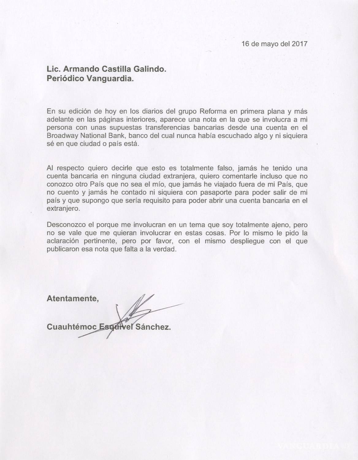 $!Exigen aclarar señalamientos de Reforma contra familiares de Humberto Moreira