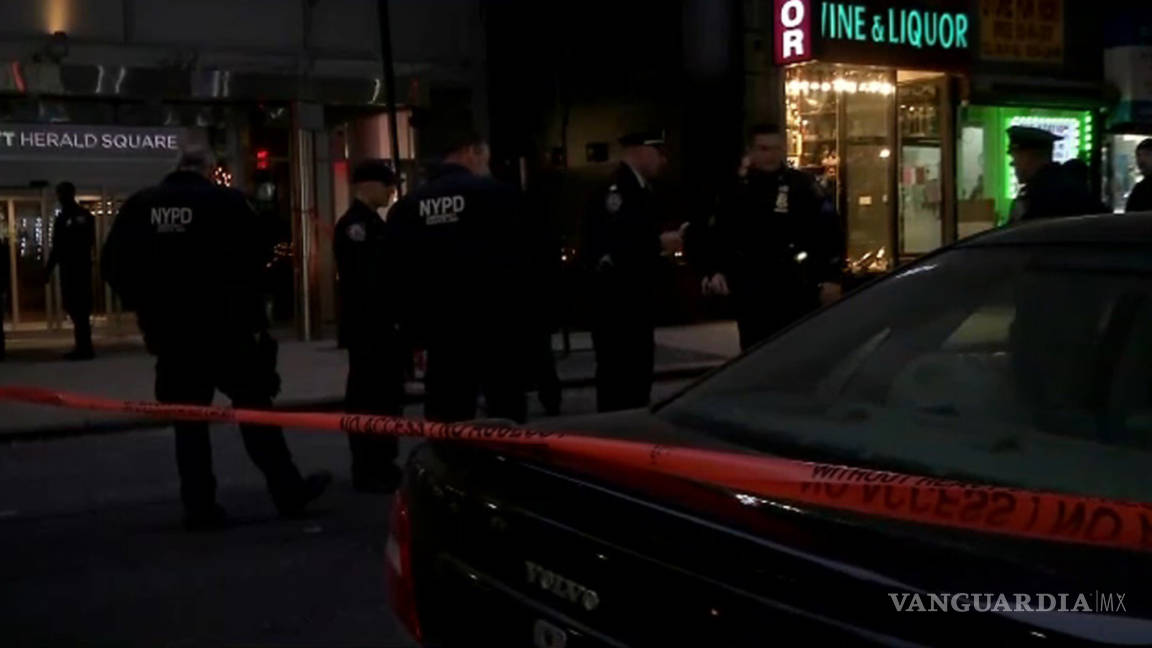 Un tiroteo deja tres heridos en el centro de Manhattan, en Nueva York