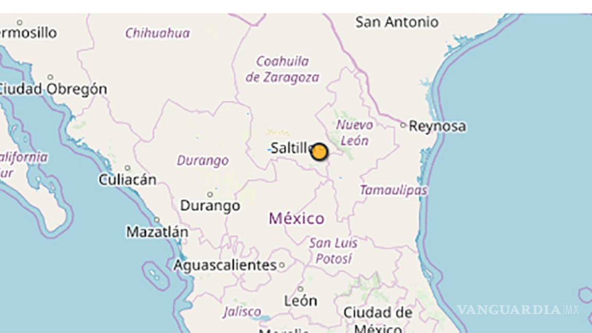 Solo deja ‘susto’ sismo de 4.1 grados en Saltillo