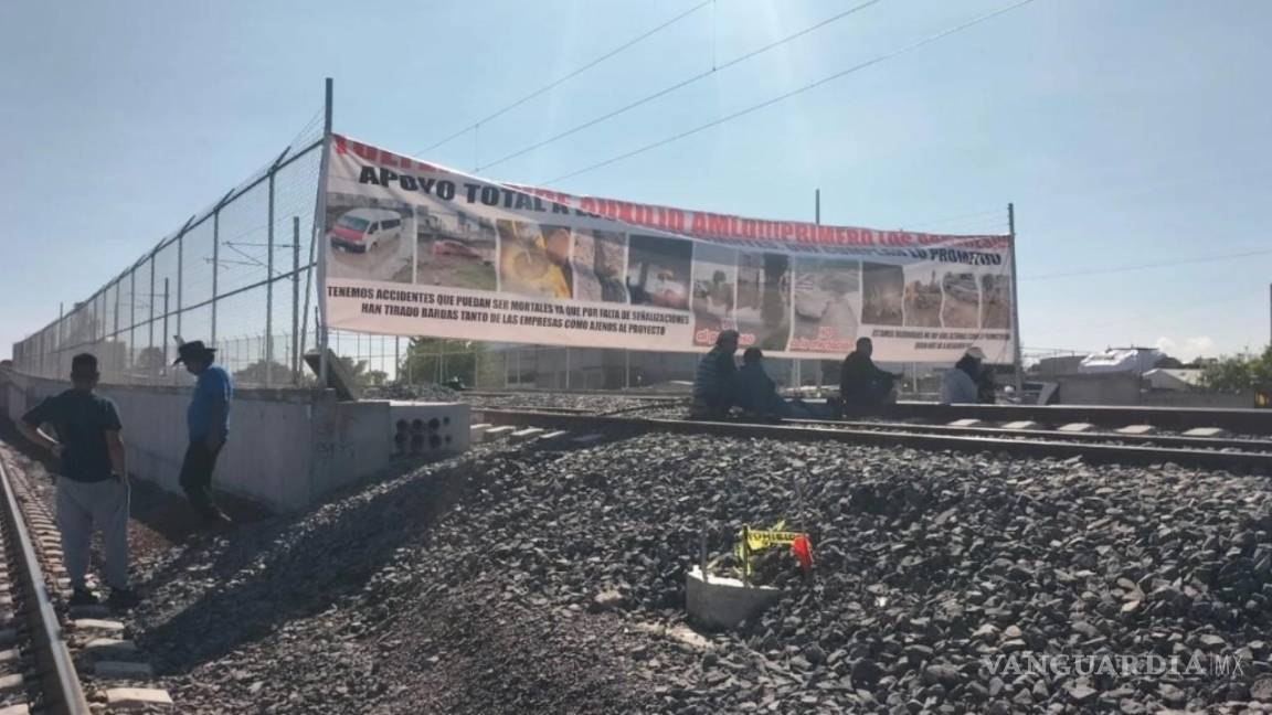 Levantan protesta y reanudan obras de Suburbano al AIFA