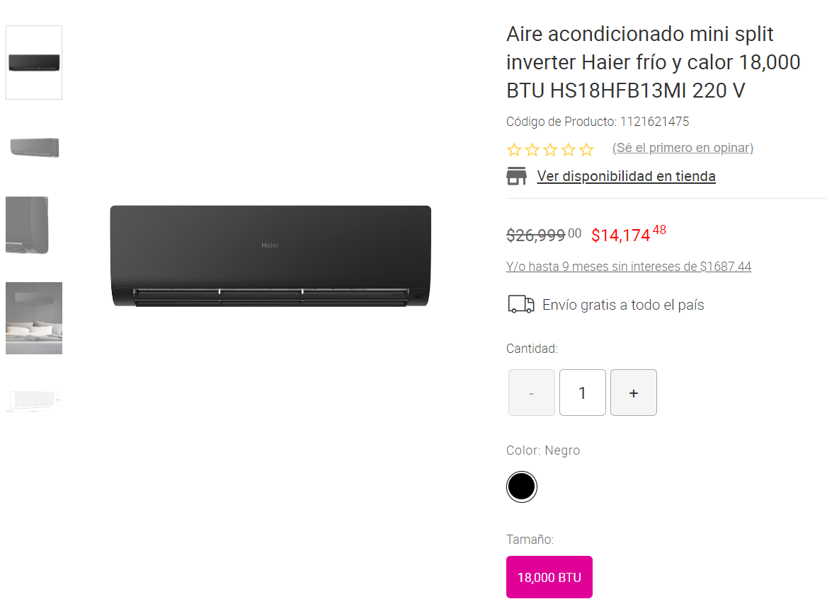 $!Venta nocturna de Liverpool 2024: Estos son los aires acondicionados mini split con mejor oferta para este fin de semana