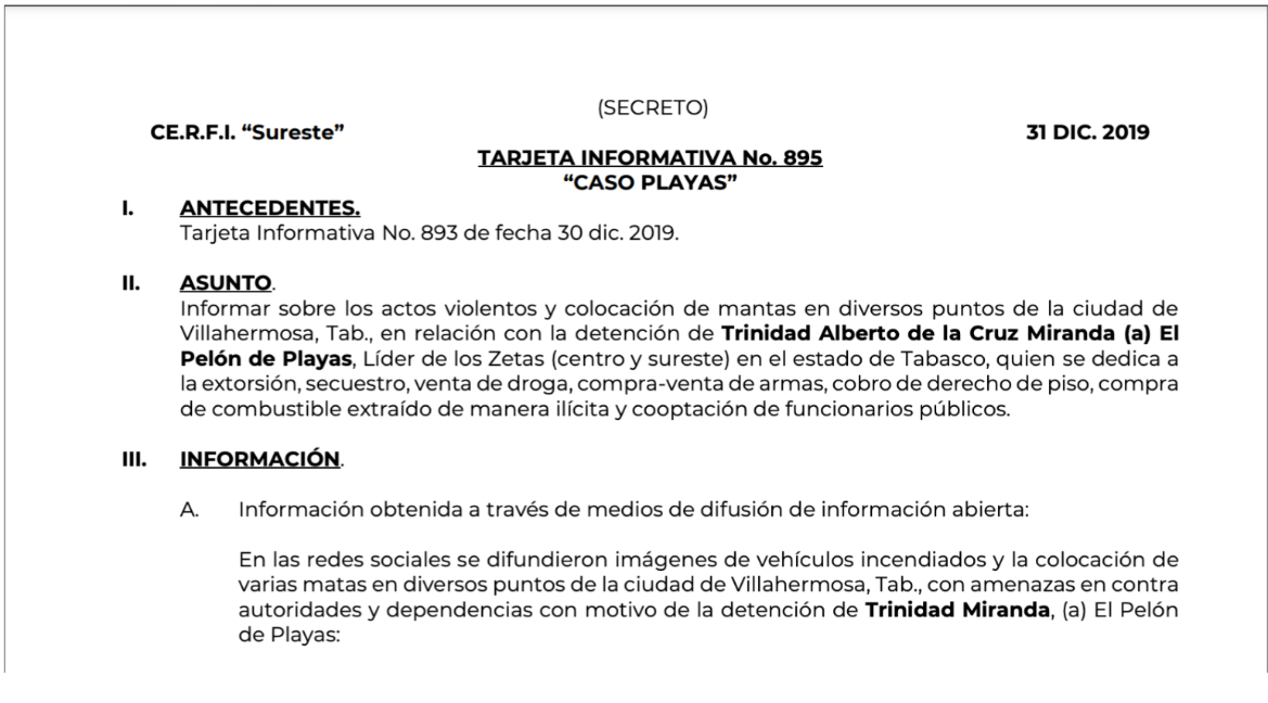 $!‘La Barredora’: inteligencia alertó desde 2019 sobre Hernán Bermúdez y red criminal en Tabasco, pero nadie actuó