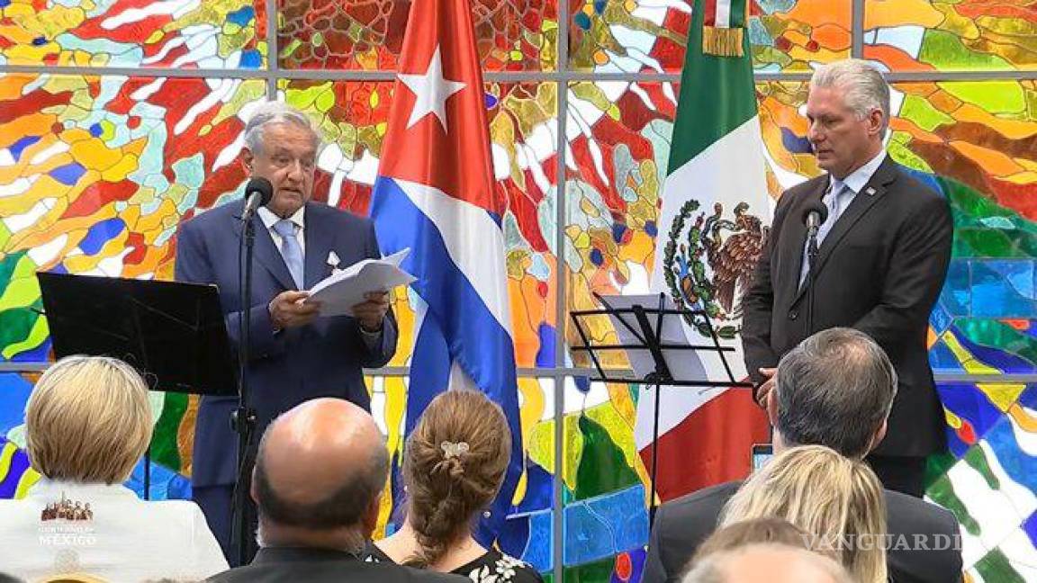 AMLO y Díaz-Canel acuerdan fortalecer la relación México-Cuba