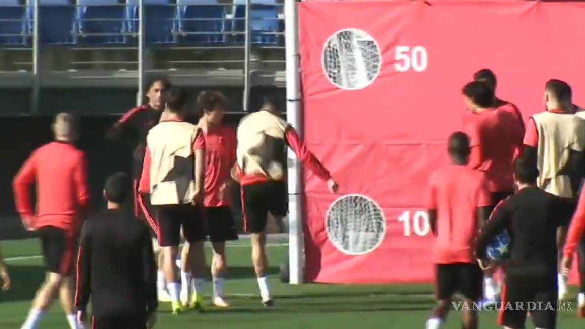 Sergio Ramos hace un 'Marchesín' y golpea a un canterano en entrenamiento