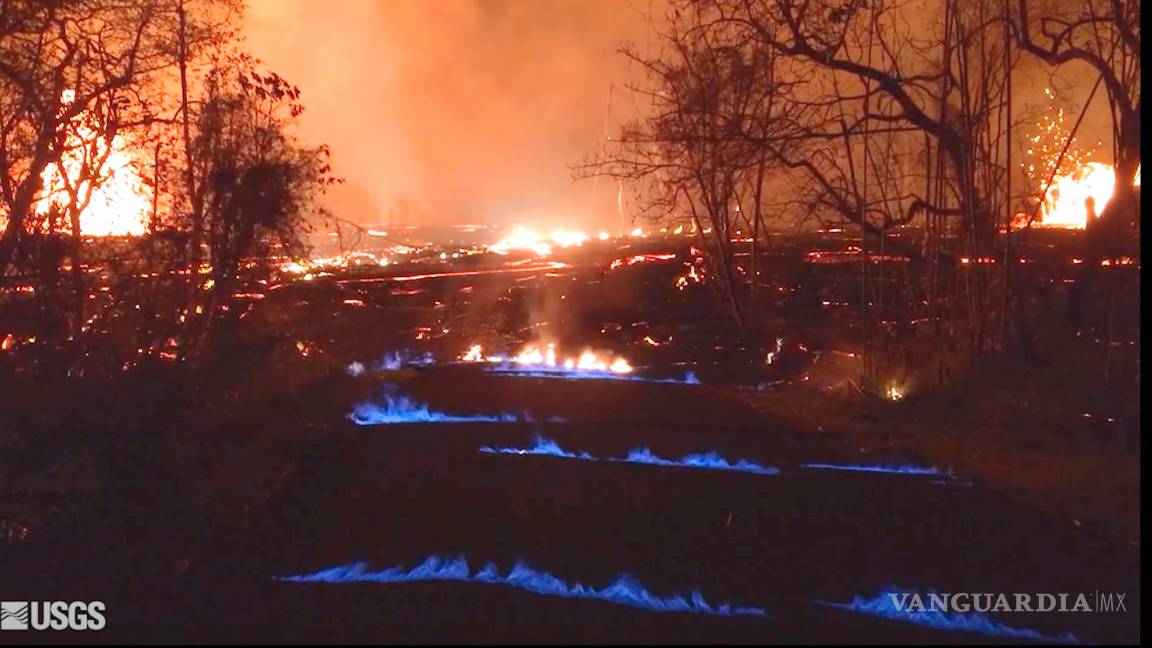Volcán Kilauea en Hawai genera llamas azules por consumo de metano
