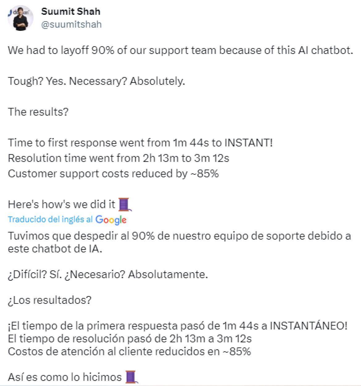 $!Este chatbot se llama “Lina” y ya funciona bien para Dukaan