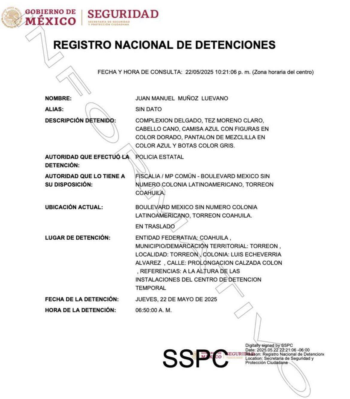 $!Detienen en Torreón al empresario Juan Manuel ‘N’