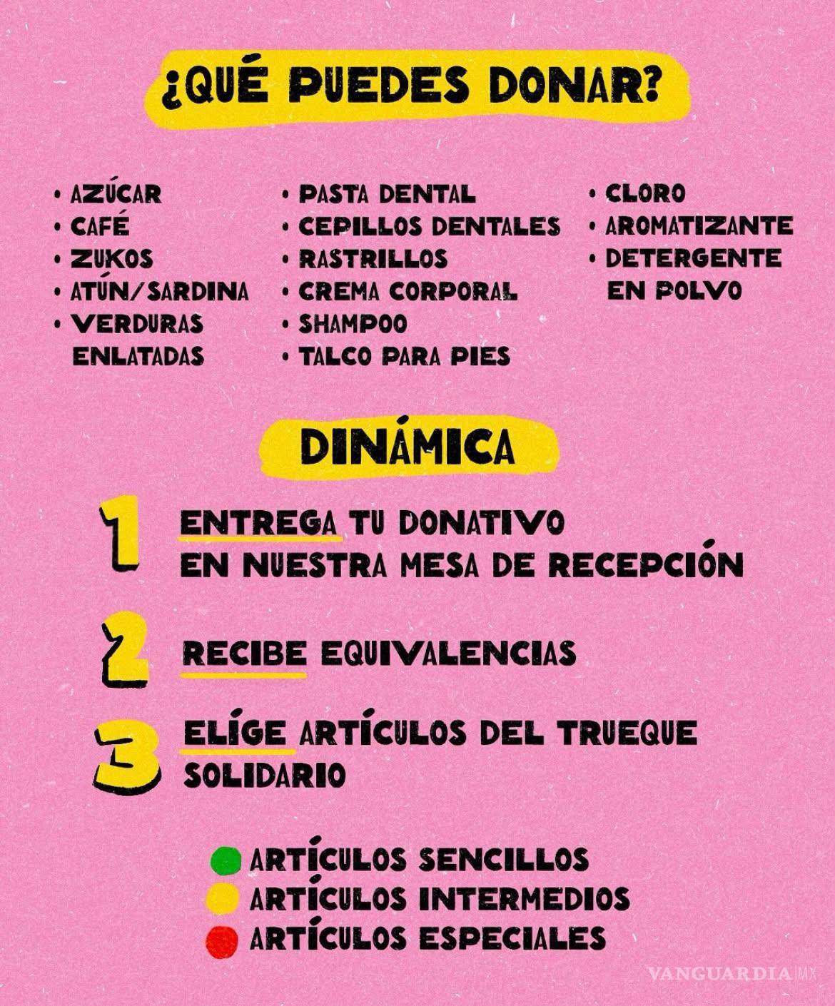 $!Los asistentes podrán intercambiar sus donativos por ropa, libros, juguetes, utensilios y otros objetos reutilizables dentro del bazar comunitario.