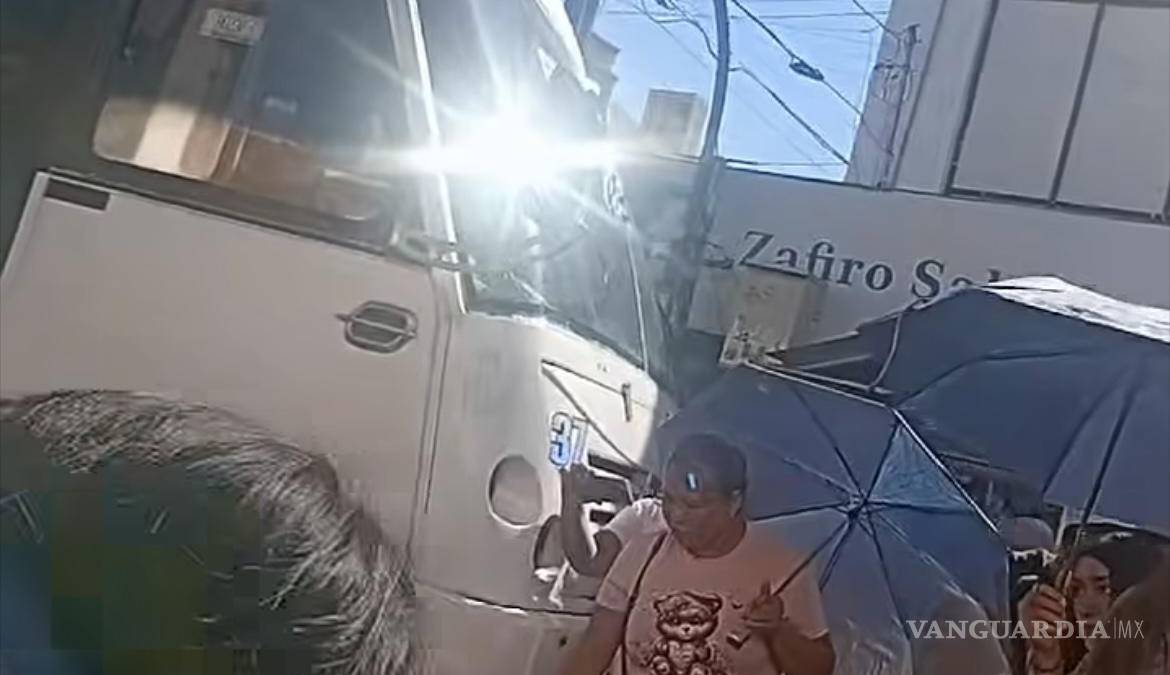 Saltillo: al penal chofer de la Ruta Guayulera; arrolló a un adulto mayor el fin de semana y falleció ayer