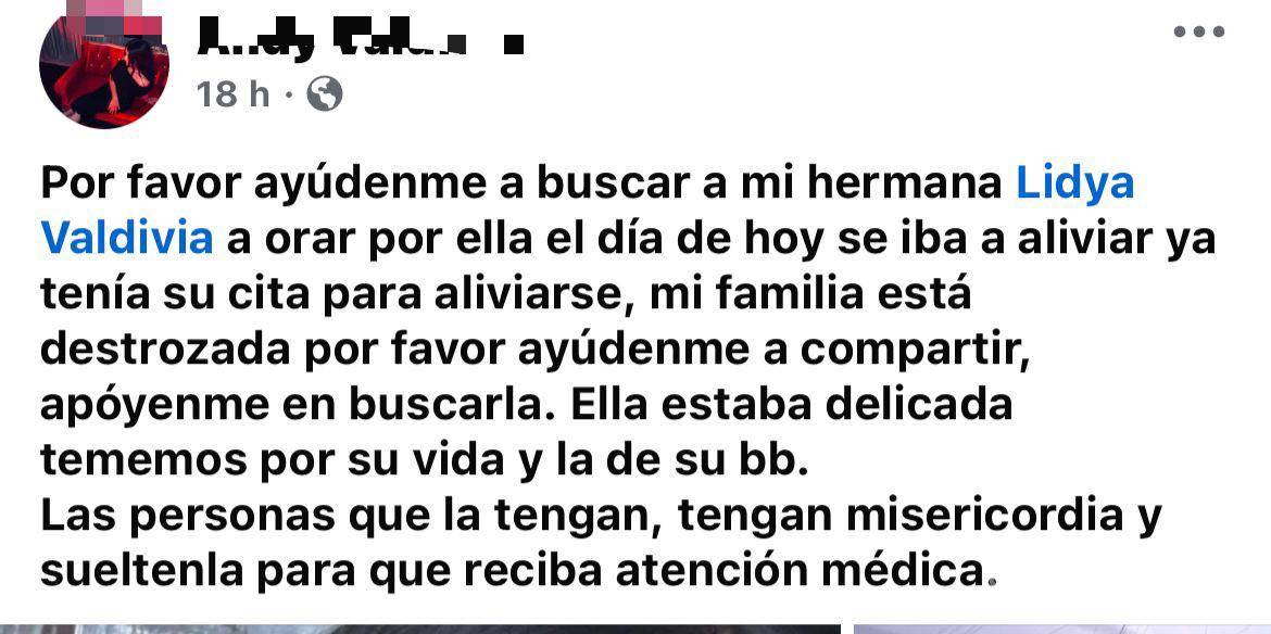 $!Mensajes de auxilio y una fotografía: Desaparece Lidya Valdivia, embarazada de nueve meses, en Puebla