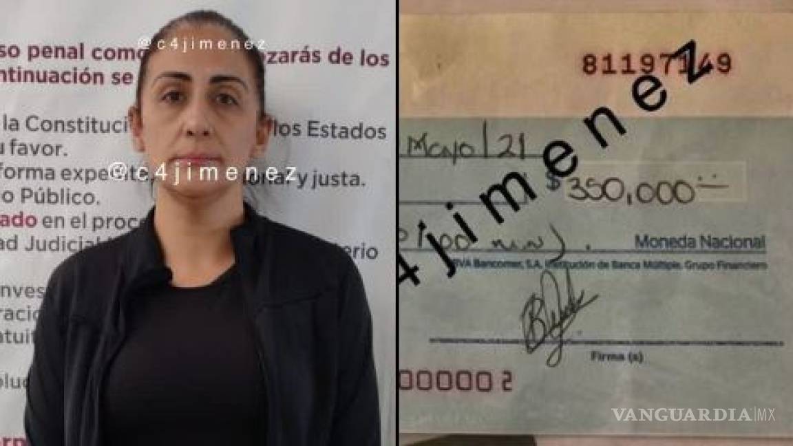 Revelan fotografía de Azalia, ex Big Brother, arrestada en Atizapán por cheques robados