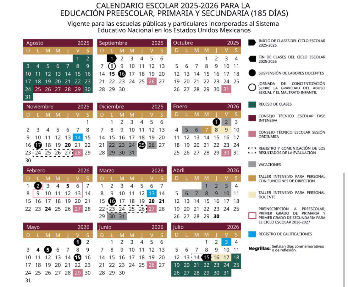 $!SEP: Estos son los días que quedan de clases según el Calendario Escolar original y modificado