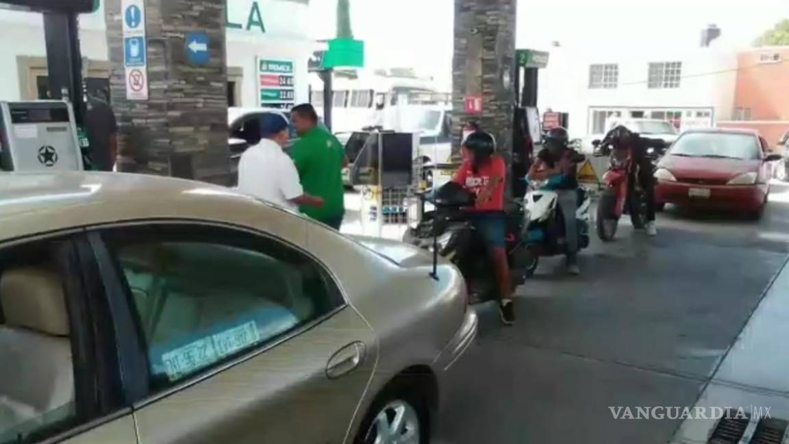 Pánico en Parras, Coahuila, ante escasez de gasolina