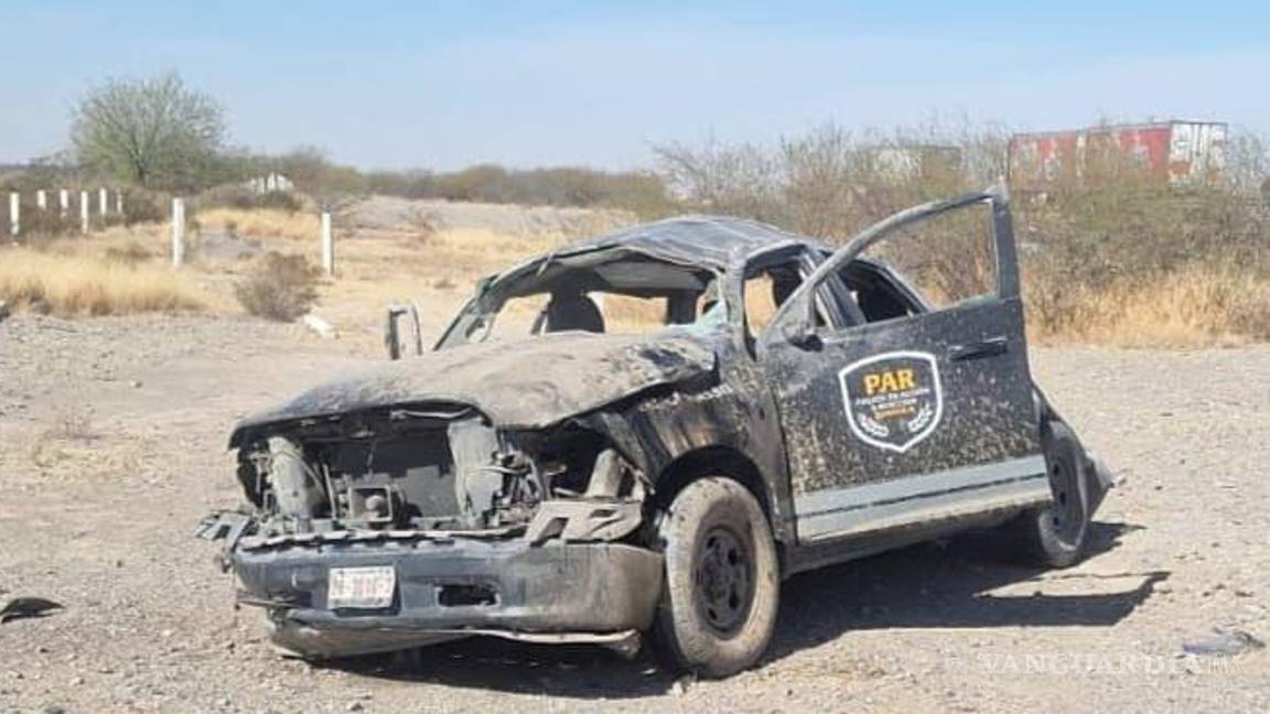 Muere elemento de la PAR tras volcadura en la Saltillo-Torreón; tres oficiales heridos