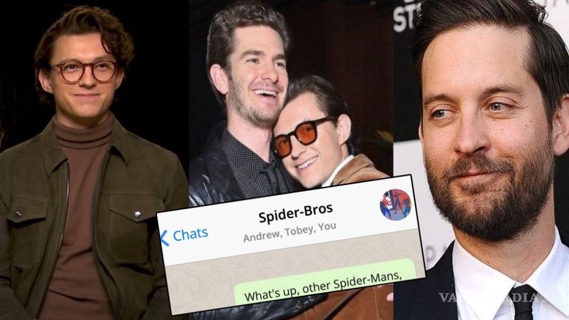 Tom Holland revela que tiene un ‘spider-grupo’ de WhatsApp con Tobey y Adrew