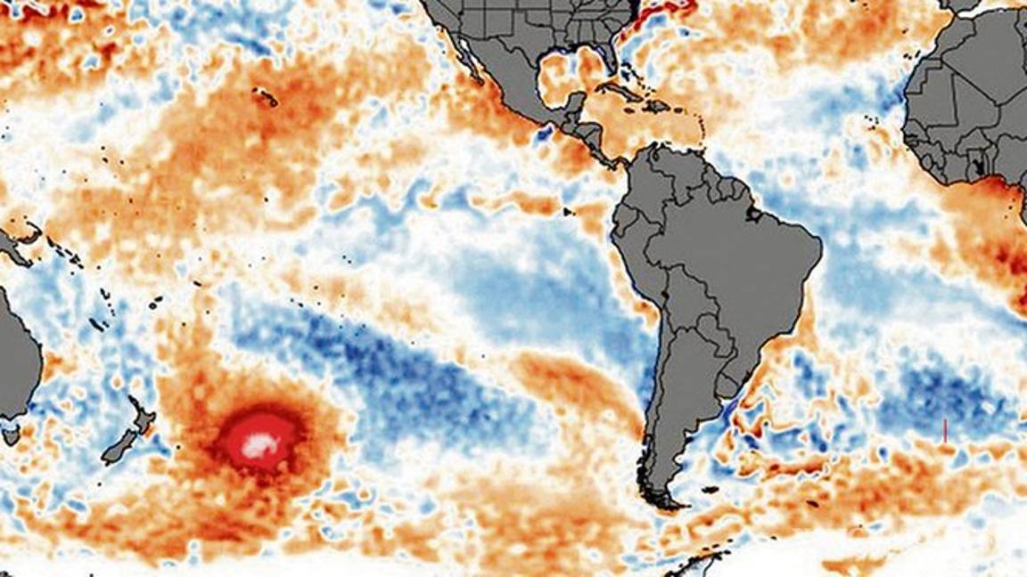 $!Mientras Australia se quema, una inmensa masa de agua caliente se acerca a Sudamérica