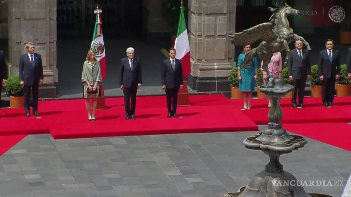 EPN recibe visita del presidente de Italia