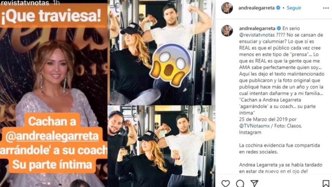 $!Esta es la foto con la que se produjo daño moral a Andrea Legarreta.