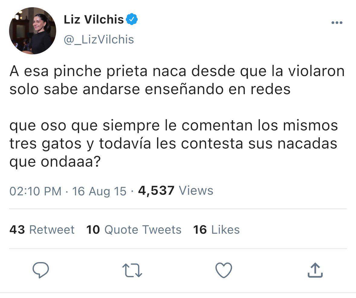 $!Liz Vilchis enfrenta críticas por antiguos tuits de odio; desactiva X y luego recupera su cuenta
