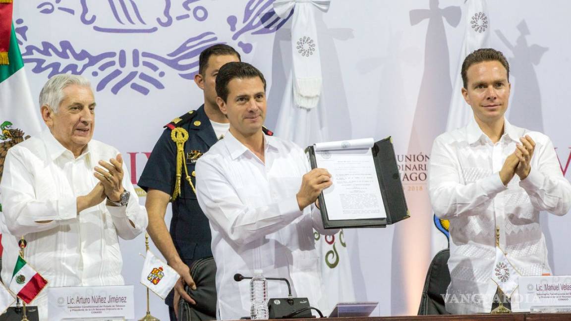 Peña Nieto convoca a gobernadores a redoblar esfuerzos en materia de seguridad