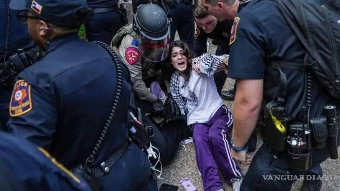 $!Suman casi 2 mil arrestados por protestas pro Palestina en EU