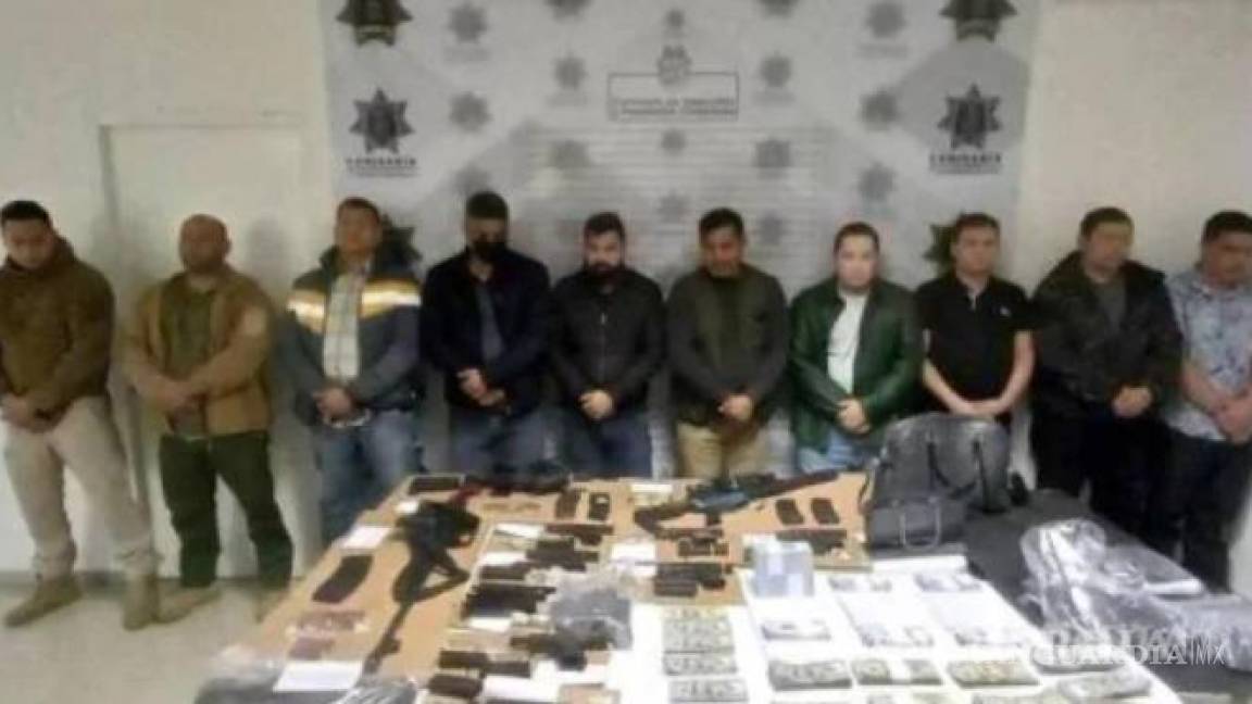 Dejan libres a 10 hombres detenidos con armas en Saltillo el 1 de enero