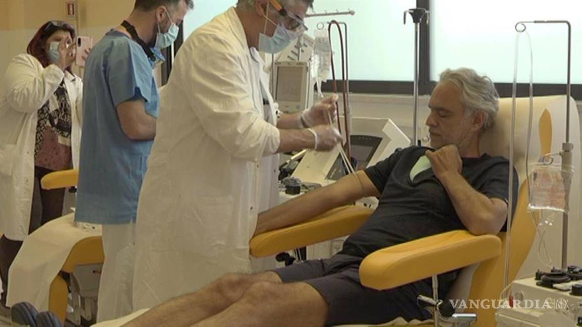$!Andrea Bocelli dona su plasma para la investigación del coronavirus tras curarse de COVID-19