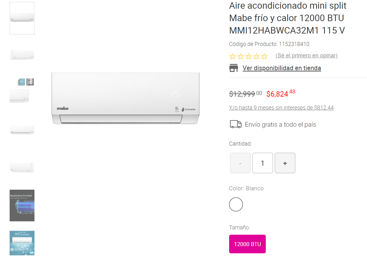 $!Venta nocturna de Liverpool 2024: Estos son los aires acondicionados mini split con mejor oferta para este fin de semana