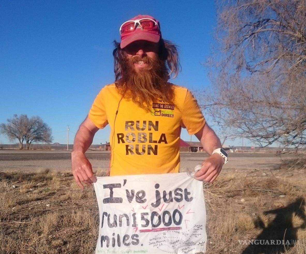 $!El hombre que intentó el mismo recorrido que 'Forrest Gump', ¡y lo logró!