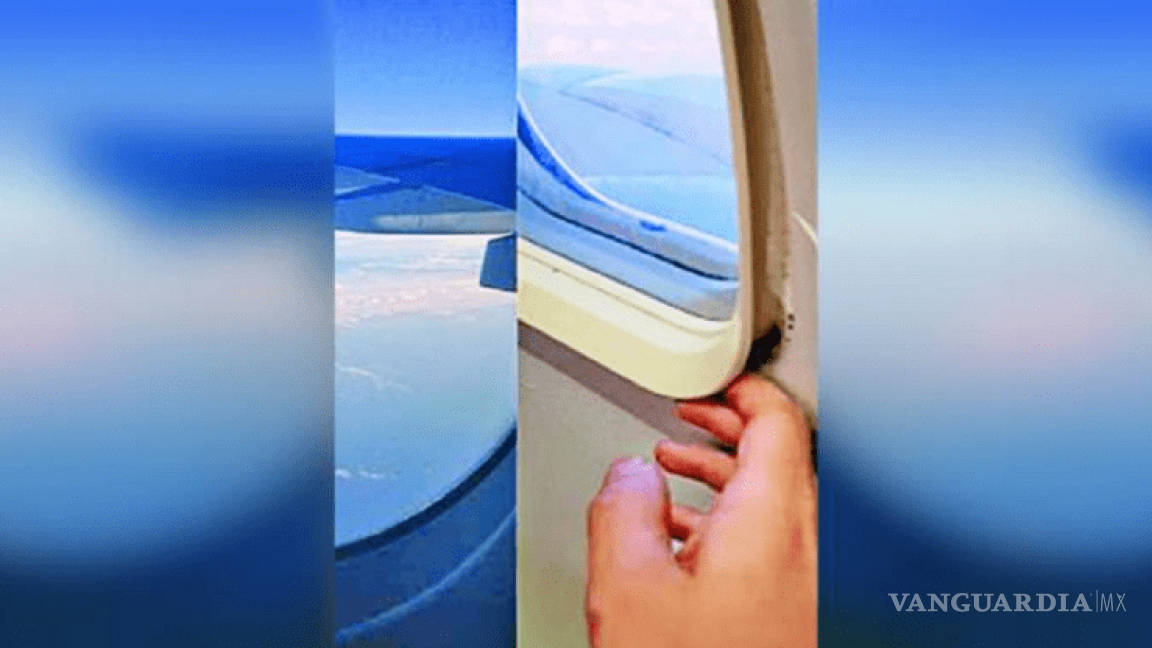 Pasajero 'abre' ventana de avión en pleno vuelo