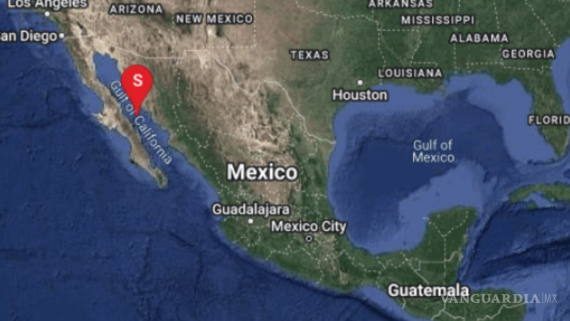 Reportan sismo de magnitud 5.0 en Baja California Sur; lo sienten hasta en Sonora