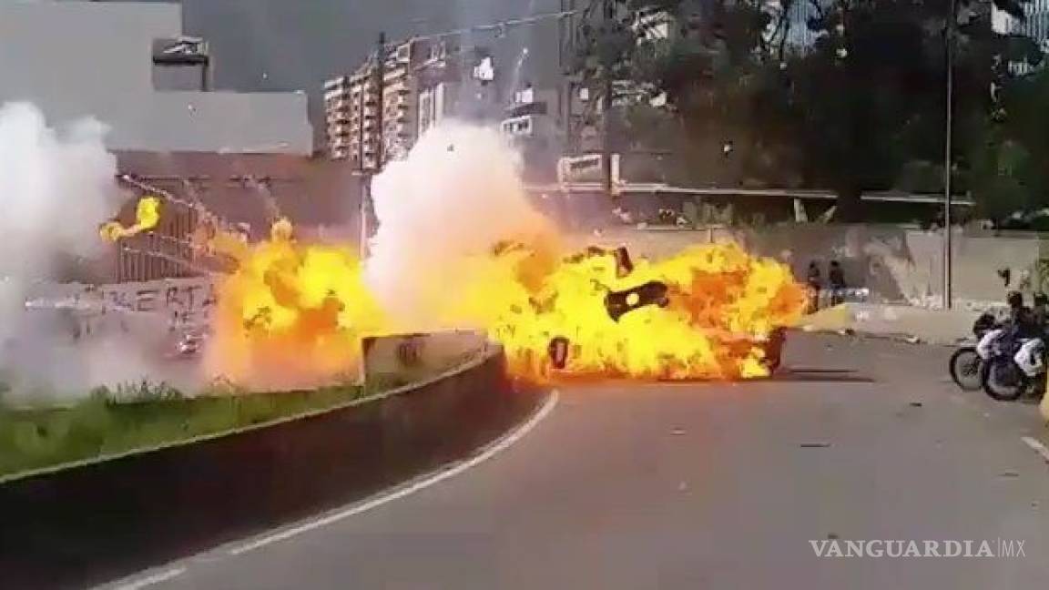 Estalla explosivo durante protesta en Venezuela