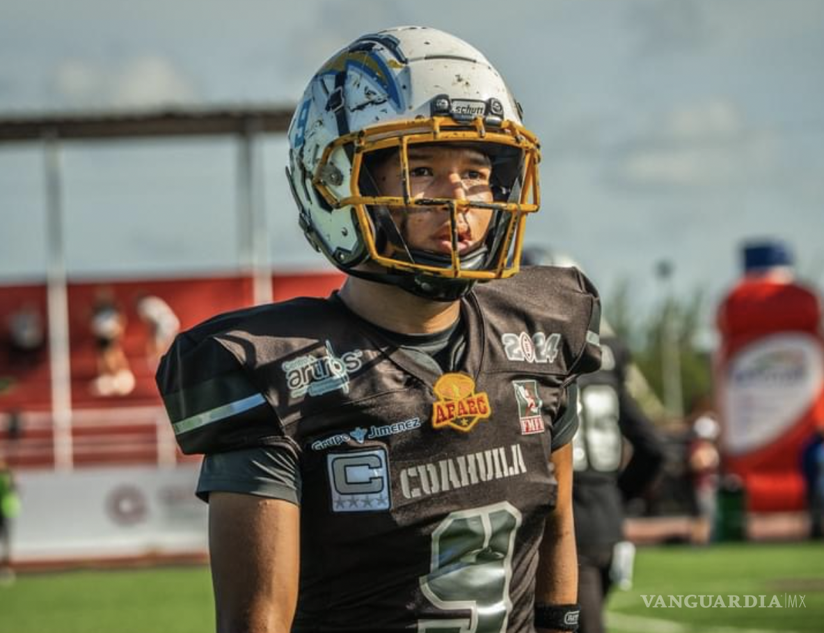 $!Emiliano representó a Coahuila en el Campeonato Nacional Tackle U17, organizado por la Federación Mexicana de Futbol Americano, donde compiten los mejores talentos juveniles del país.