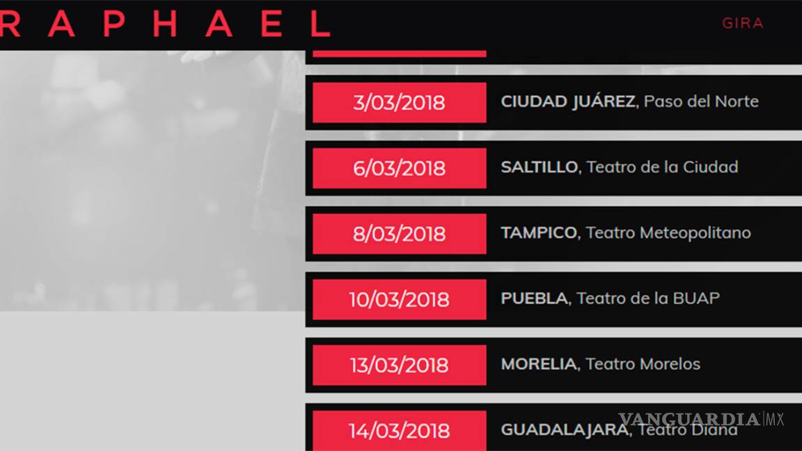 $!¡Raphael cantará para Saltillo!