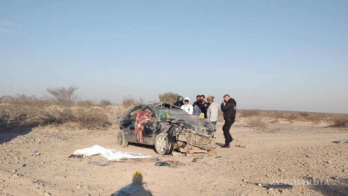 Fallece en volcadura en la carretera a Torreón