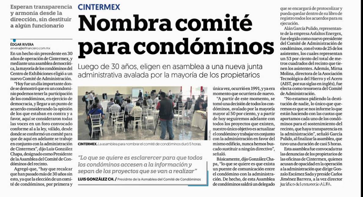 $!Cintermex, CRESTOMATIA 4.