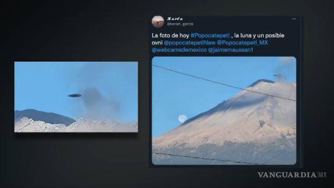 ¿Popocatépetl es una base OVNI?... captan a misterioso objeto sobrevolando su cráter (foto y videos)