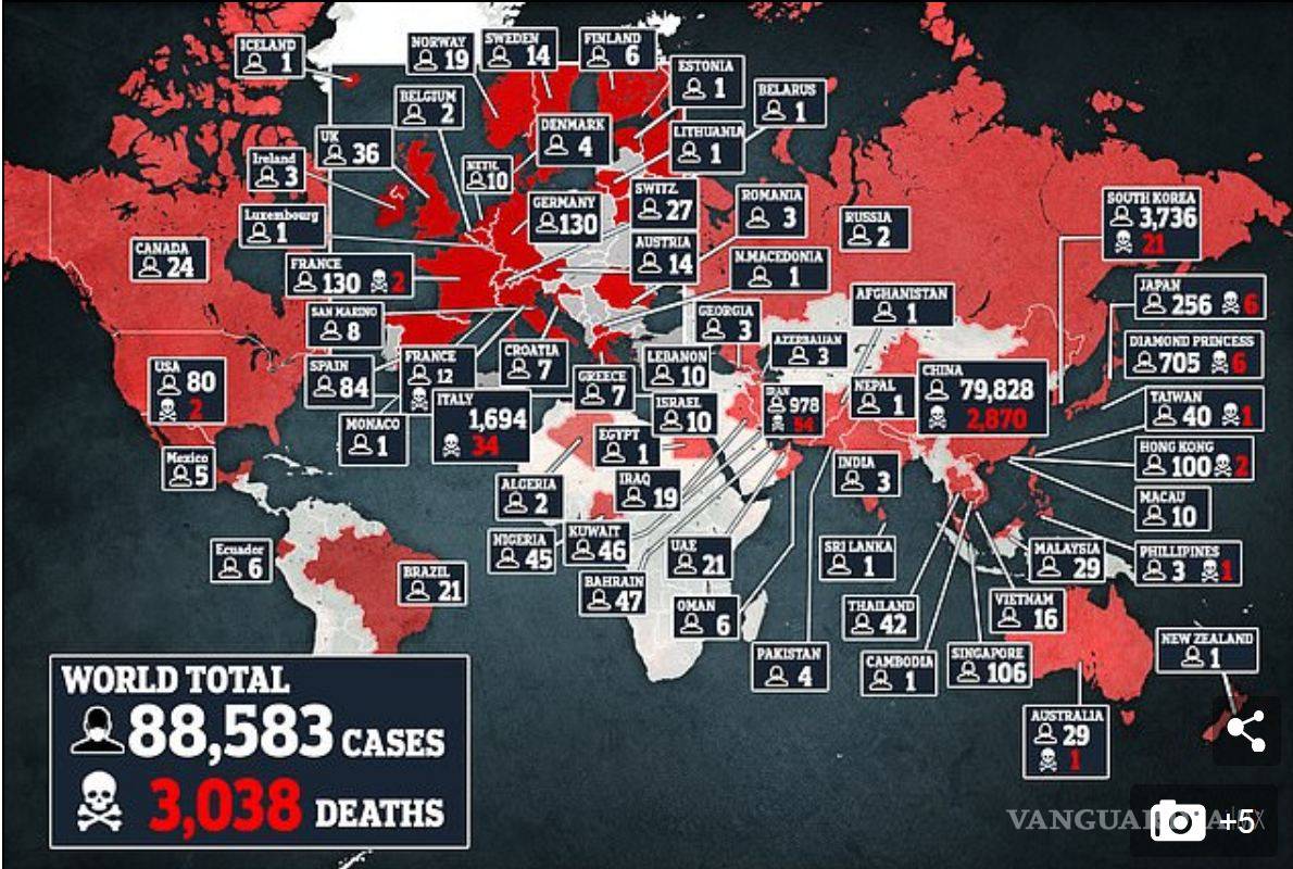 $!Alerta en Italia por mil 694 contagiados y 34 muertos