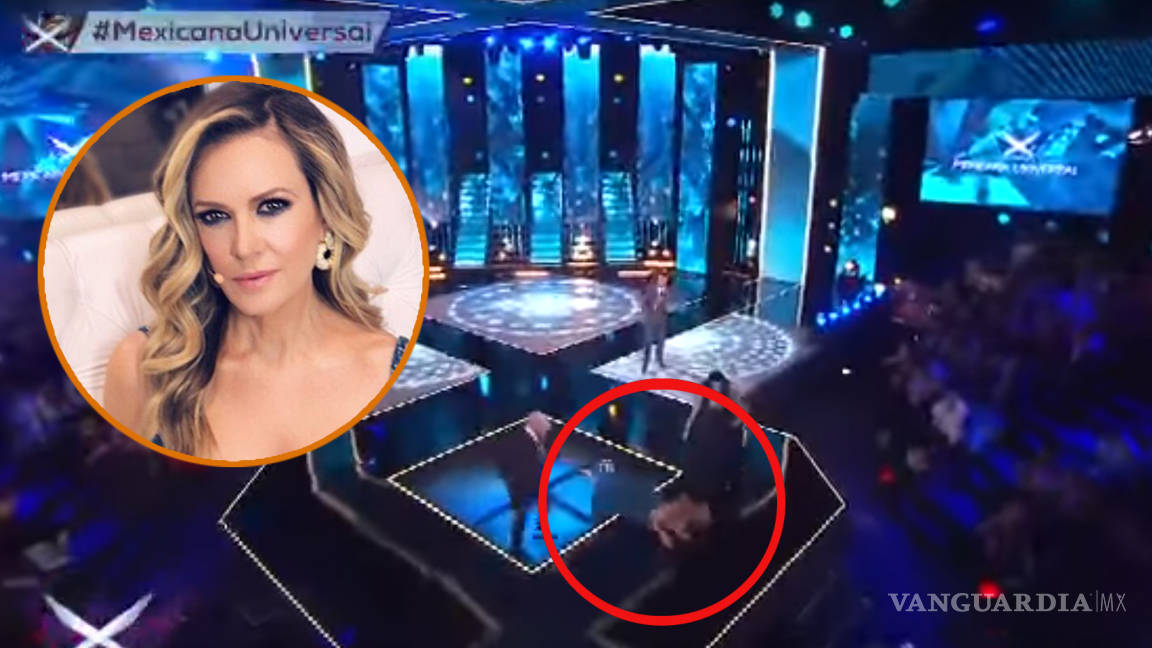 Rebecca de Alba pierde el glamour... sufre caída durante transmisión de Mexicana Universal (Video)