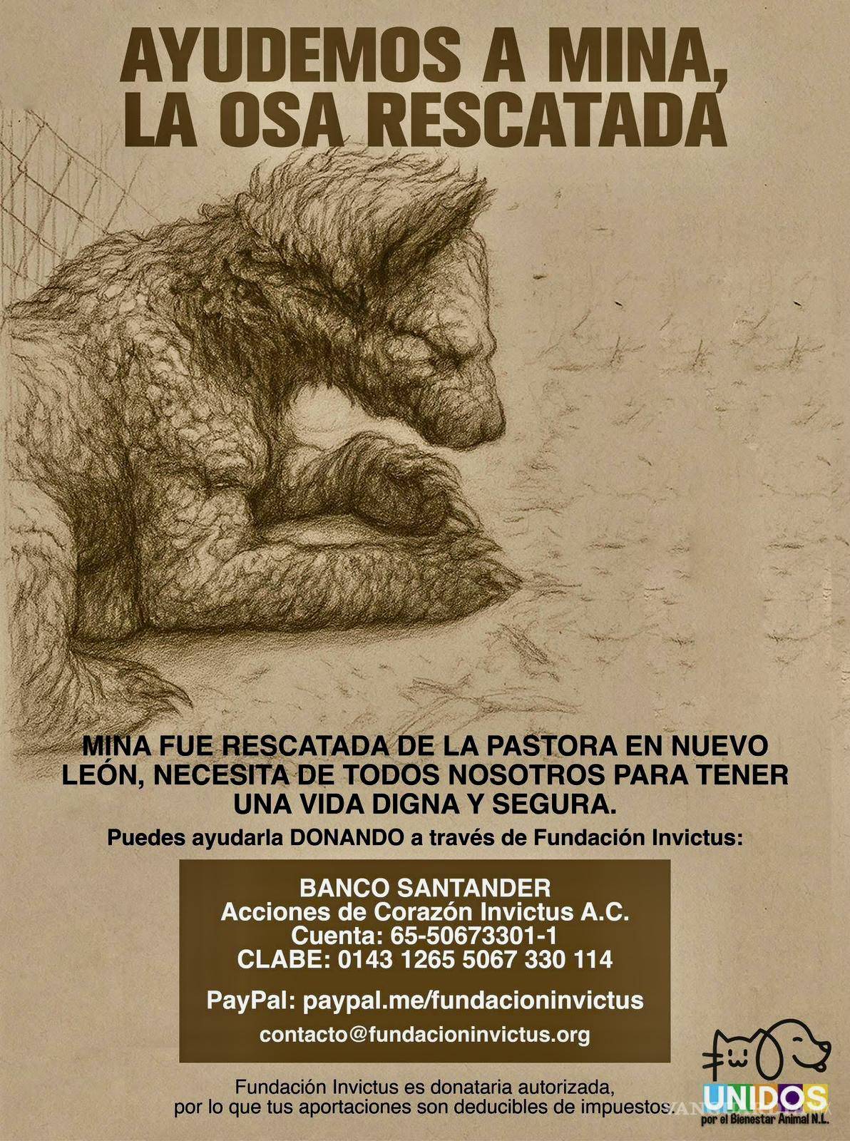 $!Ayudemos a Invictus, para ayudar a Mina.